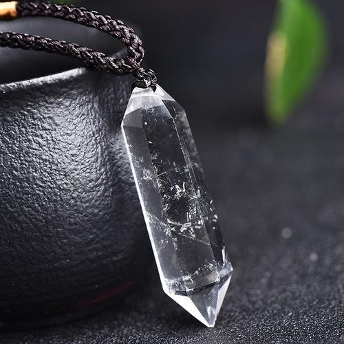White colorless quartz crystal - colorless,